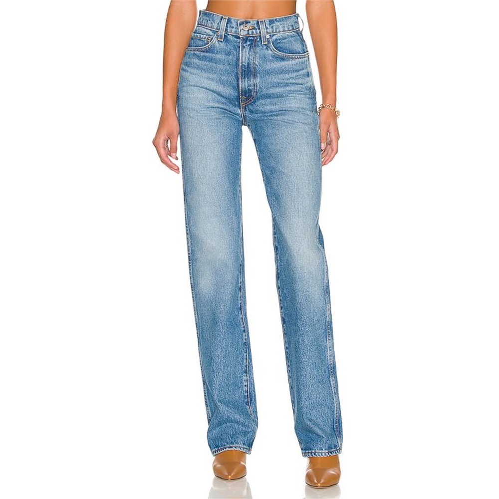 GRLFRND Sara Super High Rise Slim Straight